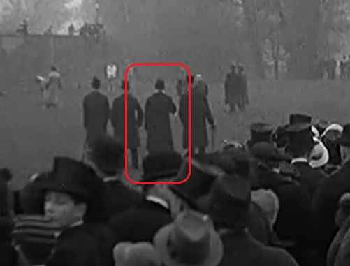 Possible sighting of MRJ in "Eton Wall Game (1934)"