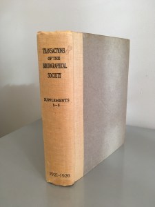 Supplements to the Transactions of the Bibliographical Society 1921-1926 (bound volume of supplements 1-5, Oxford University Press, 1921-1926)