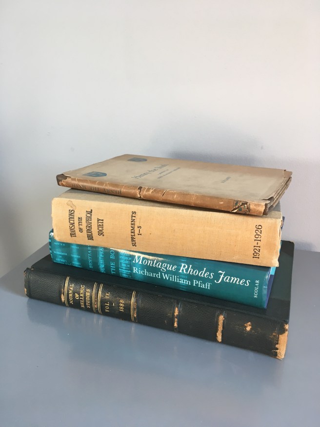 New M. R. James acquisitions, October/November 2020